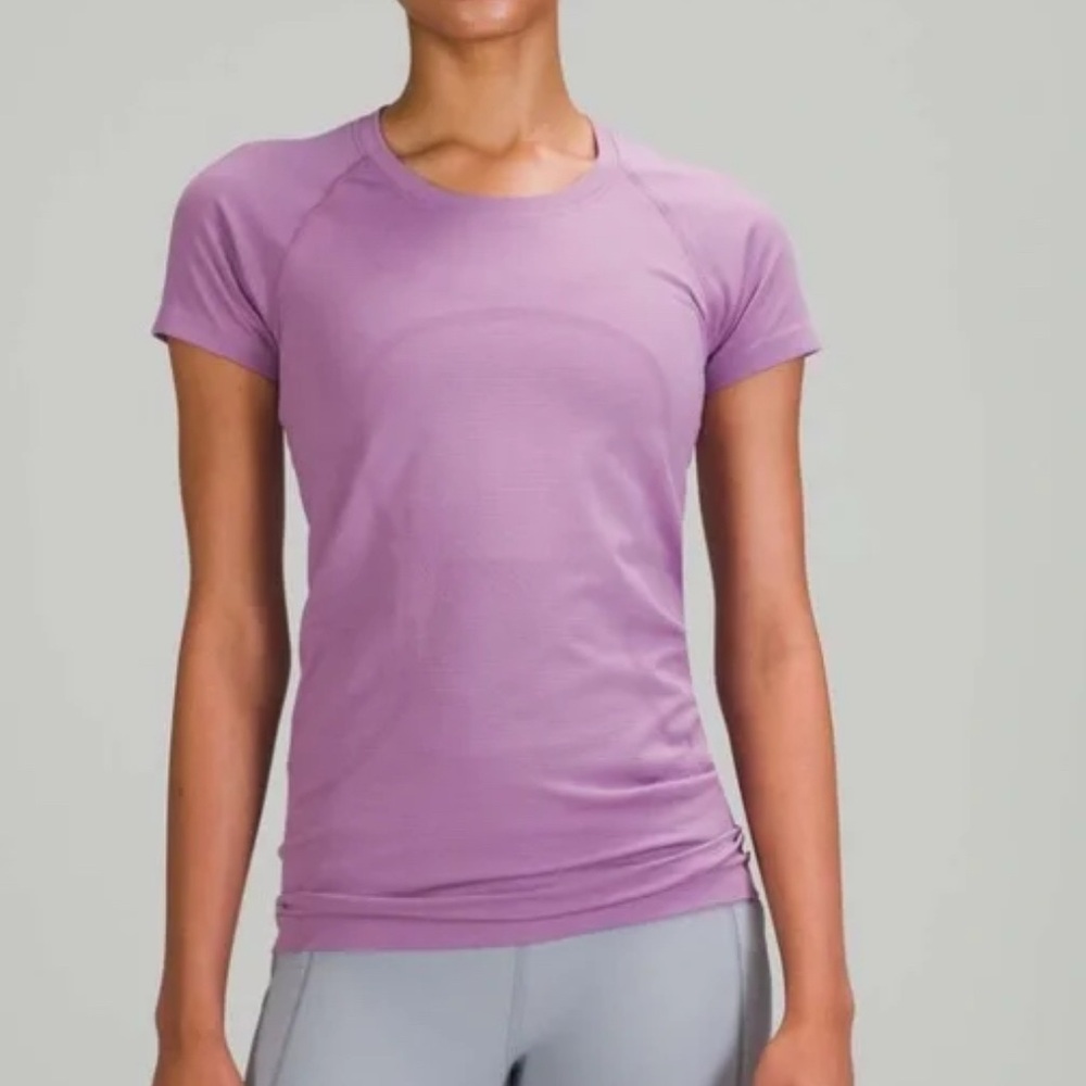 Purple lululemon swift tech tshirt
